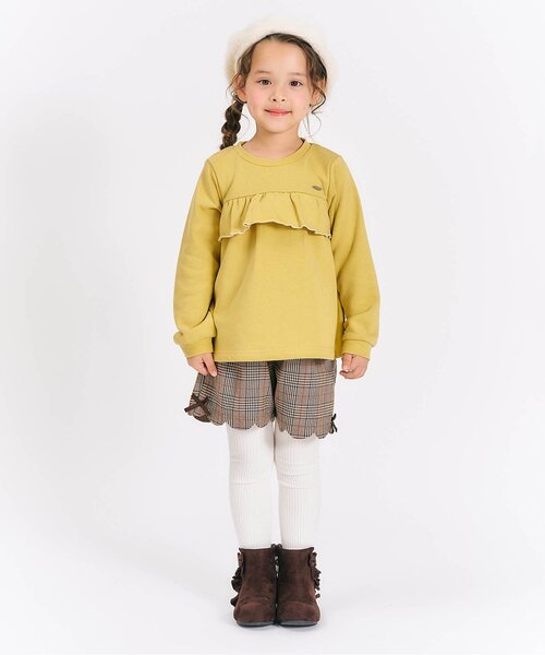 apres les cours（アプレレクール）の「【WEB限定】フレアフリルトレーナー_ジュニア対応（スウェット・キッズ・イエロー/ライトグレー/ローズ/アイボリー/ブラック・80/90/100/120/130/140/110）」の20枚目の写真