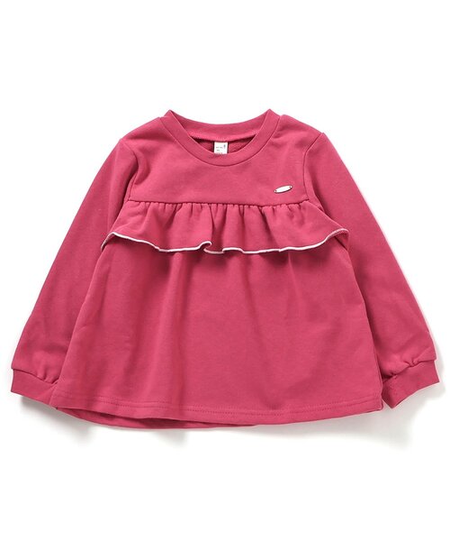 apres les cours（アプレレクール）の「【WEB限定】フレアフリルトレーナー_ジュニア対応（スウェット・キッズ・イエロー/ライトグレー/ローズ/アイボリー/ブラック・80/90/100/120/130/140/110）」の7枚目の写真