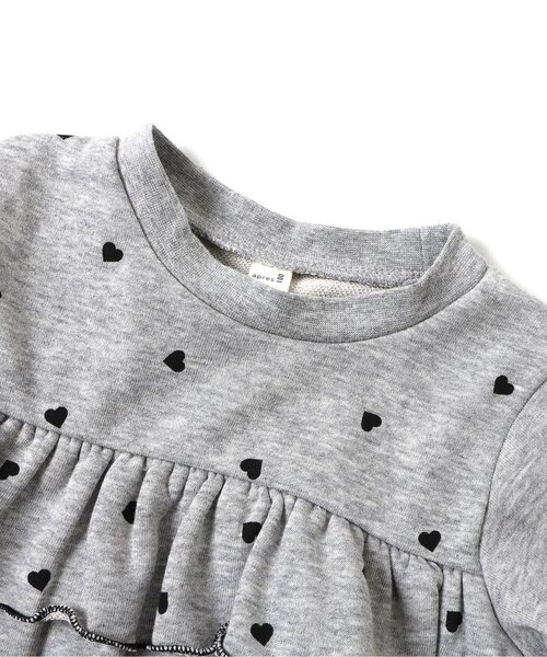 apres les cours（アプレレクール）の「【WEB限定】フレアフリルトレーナー_ジュニア対応（スウェット・キッズ・イエロー/ライトグレー/ローズ/アイボリー/ブラック・80/90/100/120/130/140/110）」の10枚目の写真