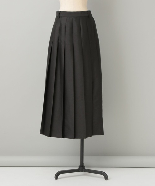 A part by（アパートバイ）の「シルクウールライクプリーツスカート（スカート・レディース・アイボリー/ブラック・SMALL/MEDIUM）」の2枚目の写真
