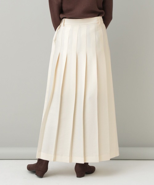A part by（アパートバイ）の「シルクウールライクプリーツスカート（スカート・レディース・アイボリー/ブラック・SMALL/MEDIUM）」の8枚目の写真