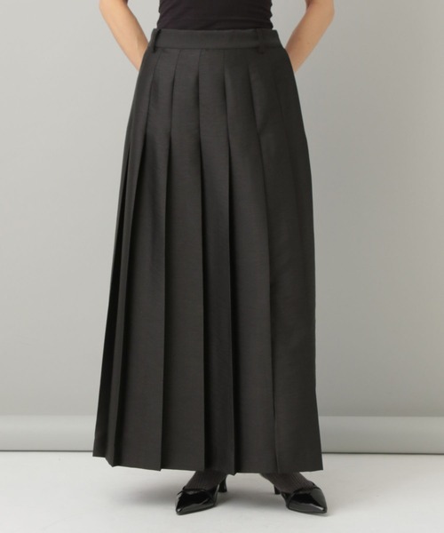 A part by（アパートバイ）の「シルクウールライクプリーツスカート（スカート・レディース・アイボリー/ブラック・SMALL/MEDIUM）」の12枚目の写真