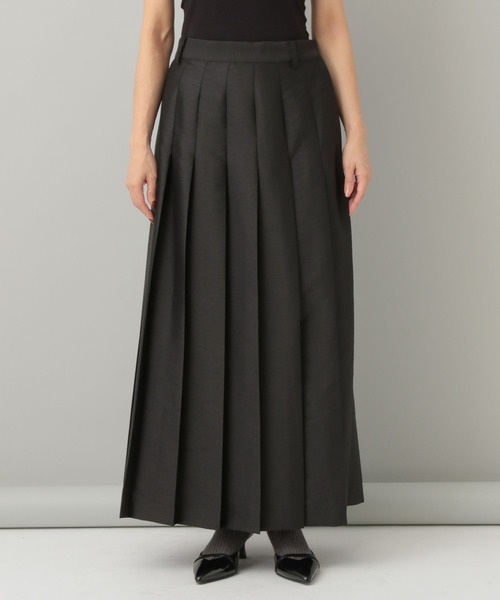 A part by（アパートバイ）の「シルクウールライクプリーツスカート（スカート・レディース・アイボリー/ブラック・SMALL/MEDIUM）」の15枚目の写真