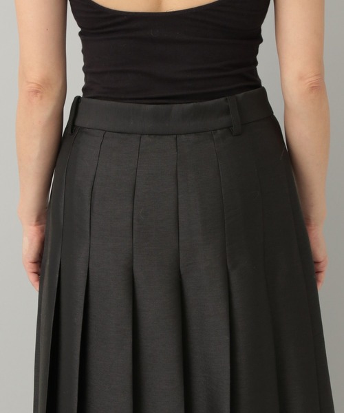 A part by（アパートバイ）の「シルクウールライクプリーツスカート（スカート・レディース・アイボリー/ブラック・SMALL/MEDIUM）」の18枚目の写真
