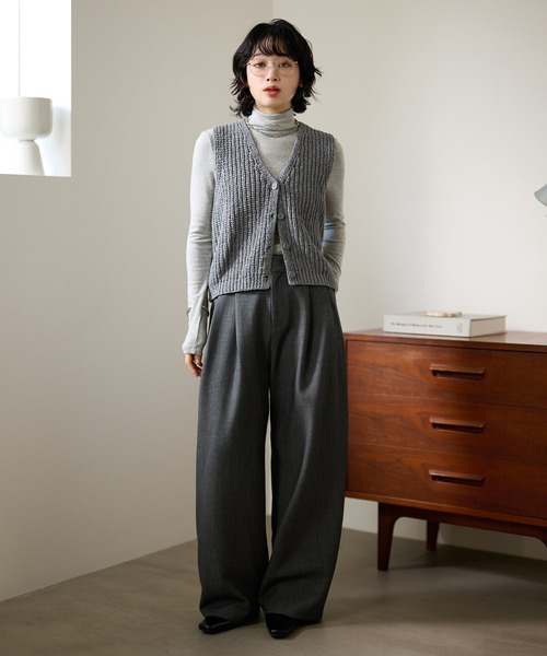 LAULEN(ローレン)の「cashmere blend high neck tops /カシミヤブレンドハイネック長袖トップス(Tシャツ/カットソー・レディース・ベージュ/グレー/アイボリー/ブラック・FREE)」の19枚目の写真