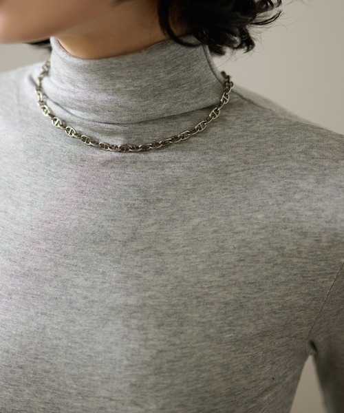 LAULEN(ローレン)の「cashmere blend high neck tops /カシミヤブレンドハイネック長袖トップス(Tシャツ/カットソー・レディース・ベージュ/グレー/アイボリー/ブラック・FREE)」の21枚目の写真
