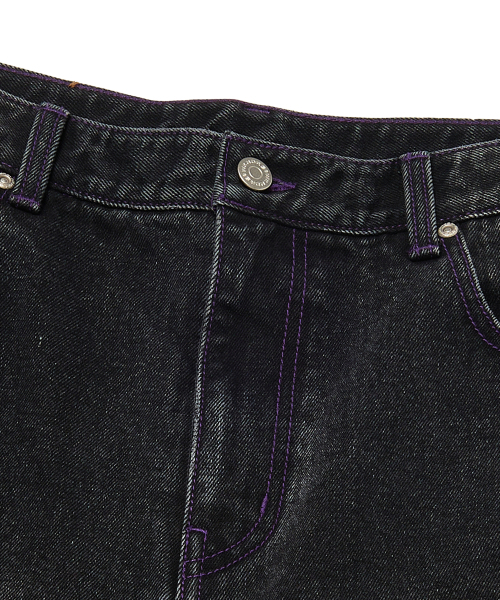 WKNDRS(ウィーキャンドース)の「COBWEB DENIM PANTS (BLACK)(デニムパンツ・レディース・その他・SMALL/MEDIUM/LARGE/X-LARGE)」の3枚目の写真