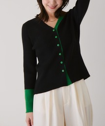 Jayro | バイカラーVネックニットカーディガン(カーディガン/ボレロ)