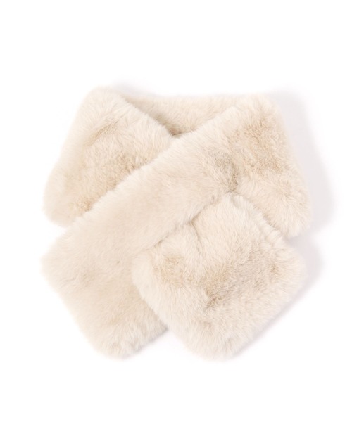 studio CLIP(スタディオクリップ)の「フェイクファー差し込みマフラー(マフラー・レディース・アイボリー/ブラウン/ベージュ・FREE)」の16枚目の写真