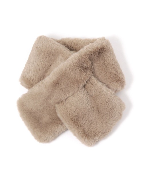 studio CLIP(スタディオクリップ)の「フェイクファー差し込みマフラー(マフラー・レディース・アイボリー/ブラウン/ベージュ・FREE)」の17枚目の写真