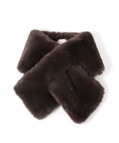 studio CLIP(スタディオクリップ)の「フェイクファー差し込みマフラー(マフラー・レディース・アイボリー/ブラウン/ベージュ・FREE)」の18枚目の写真