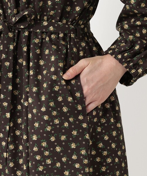 シャーリングワンピース/リバティプリント（ワンピース）｜Afternoon