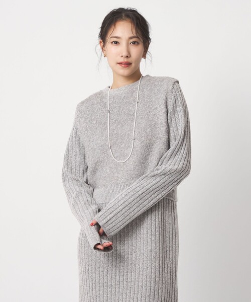 A DAY IN THE LIFE UNITED ARROWS（アデイインザライフユナイテッドアローズ）の「メランジ フェザーベスト＋リブワンピース  ‐ウォッシャブル‐＜A DAY IN THE LIFE＞（ワンピース・レディース・ライトグレー/ダークグレー/ベージュ・FREE）」の18枚目の写真