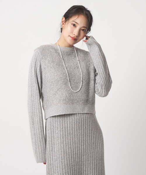 A DAY IN THE LIFE UNITED ARROWS（アデイインザライフユナイテッドアローズ）の「メランジ フェザーベスト＋リブワンピース  ‐ウォッシャブル‐＜A DAY IN THE LIFE＞（ワンピース・レディース・ライトグレー/ダークグレー/ベージュ・FREE）」の19枚目の写真