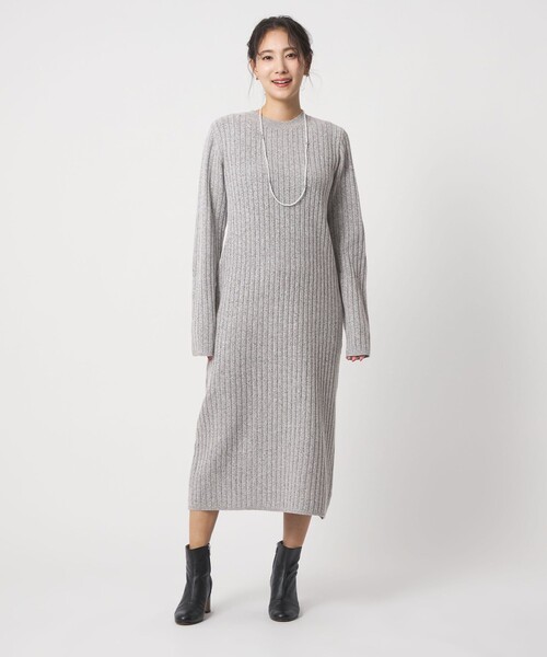 A DAY IN THE LIFE UNITED ARROWS（アデイインザライフユナイテッドアローズ）の「メランジ フェザーベスト＋リブワンピース  ‐ウォッシャブル‐＜A DAY IN THE LIFE＞（ワンピース・レディース・ライトグレー/ダークグレー/ベージュ・FREE）」の21枚目の写真