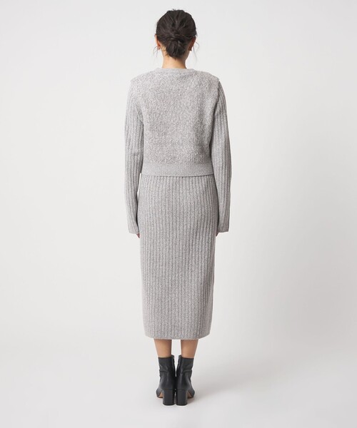 A DAY IN THE LIFE UNITED ARROWS（アデイインザライフユナイテッドアローズ）の「メランジ フェザーベスト＋リブワンピース  ‐ウォッシャブル‐＜A DAY IN THE LIFE＞（ワンピース・レディース・ライトグレー/ダークグレー/ベージュ・FREE）」の12枚目の写真