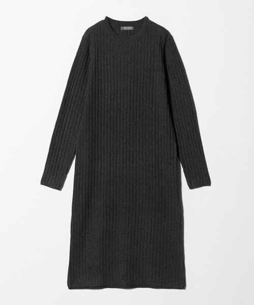 A DAY IN THE LIFE UNITED ARROWS（アデイインザライフユナイテッドアローズ）の「メランジ フェザーベスト＋リブワンピース  ‐ウォッシャブル‐＜A DAY IN THE LIFE＞（ワンピース・レディース・ライトグレー/ダークグレー/ベージュ・FREE）」の4枚目の写真