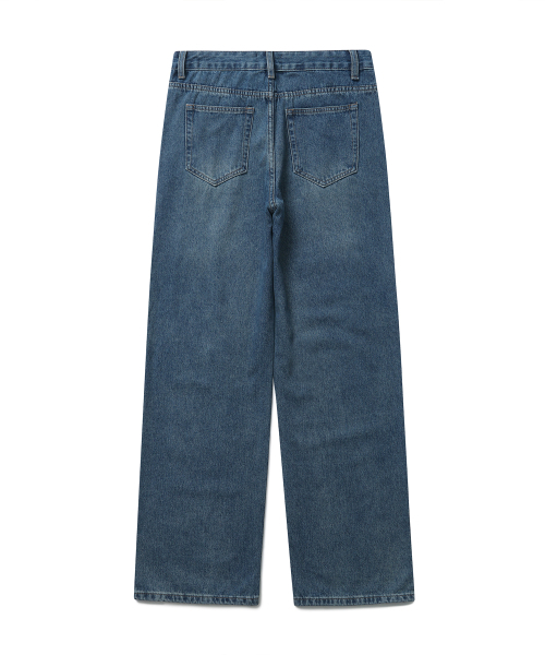 CONNECT KINLOCH(コネクトキンロック)の「ルーズストレートデニムパンツ(ブルー)(デニムパンツ・メンズ・その他・XX-LARGE/LARGE/MEDIUM/SMALL/X-LARGE)」の2枚目の写真