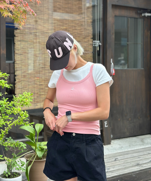 SELITIO(セレティオ)の「ベーシックロゴスリーブレストップピンク(Tシャツ/カットソー・レディース・ピンク・SMALL/MEDIUM)」の7枚目の写真