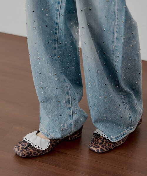 Chico（チコ）の「【SALON by Chico】フリルデザインリボンバレエシューズ（パンプス・レディース・ブラウン系その他2/ブラック/ブラック系その他2・LARGE/SMALL/MEDIUM）」の15枚目の写真