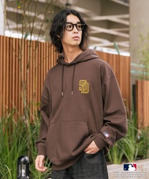 MLB（メジャーリーグベースボール）の「【MLB/メジャーリーグベースボール】裏起毛 バックロゴ フーディー プルオーバーパーカー（パーカー・レディース）」