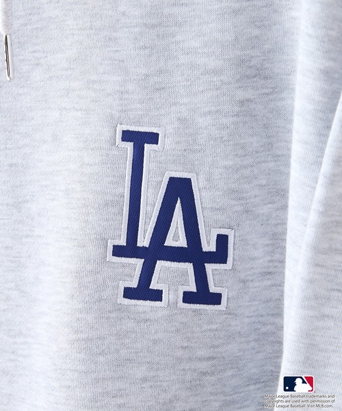 MLB(メジャーリーグベースボール)の「【MLB/メジャーリーグベースボール】裏起毛 バックロゴ フーディー プルオーバーパーカー(パーカー・メンズ・杢グレー/ブラウン/ネイビー・MEDIUM/LARGE/X-LARGE)」の11枚目の写真