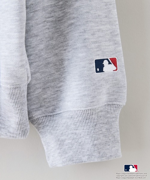 MLB(メジャーリーグベースボール)の「【MLB/メジャーリーグベースボール】裏起毛 バックロゴ フーディー プルオーバーパーカー(パーカー・メンズ・杢グレー/ブラウン/ネイビー・MEDIUM/LARGE/X-LARGE)」の20枚目の写真
