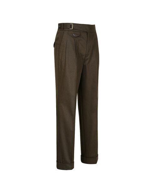 sortie（ソルティ）の「20s Cotton Side Trousers (Brown)（その他パンツ・メンズ・その他・LARGE/MEDIUM/SMALL/X-LARGE）」の3枚目の写真