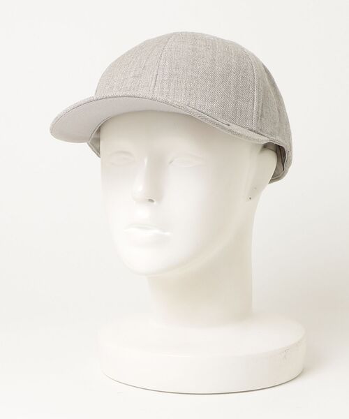 FLEXFIT（フレックスフィット）の「【PH3】【FLEXFIT/フレックスフィット】Yupoong Premium Curved Visor Snapback 6789M（キャップ・メンズ・ヘザーグレー/マルーン・FREE）」の7枚目の写真