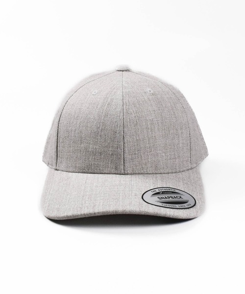 FLEXFIT（フレックスフィット）の「【PH3】【FLEXFIT/フレックスフィット】Yupoong Premium Curved Visor Snapback 6789M（キャップ・メンズ・ヘザーグレー/マルーン・FREE）」の8枚目の写真