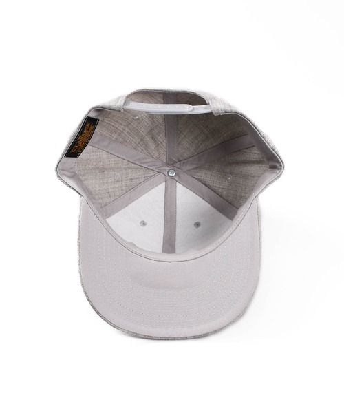 FLEXFIT（フレックスフィット）の「【PH3】【FLEXFIT/フレックスフィット】Yupoong Premium Curved Visor Snapback 6789M（キャップ・メンズ・ヘザーグレー/マルーン・FREE）」の12枚目の写真