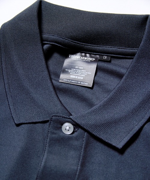 VIRGOwearworks（ヴァルゴウェアワークス）の「DRY MOTION POLO（ポロシャツ・メンズ・ホワイト/ブラック/チャコールグレー・2/3/4）」の15枚目の写真