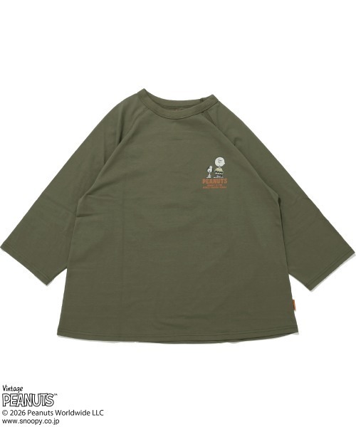 KRIFF MAYER Lady's Collection(クリフメイヤーレディースコレクション)の「【速乾・抗ピリング】スヌーピー刺繍チュニックT(Tシャツ/カットソー・レディース・オフホワイト/ブラック/オリーブ/サックスブルー/カラフル・MEDIUM/LARGE)」の12枚目の写真