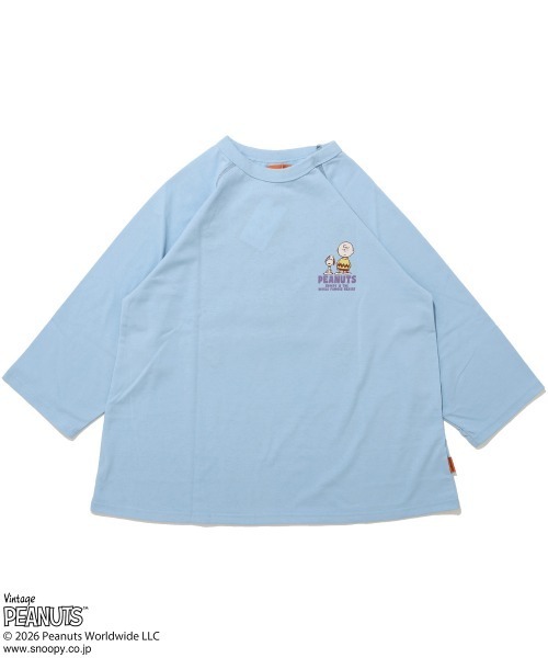 KRIFF MAYER Lady's Collection(クリフメイヤーレディースコレクション)の「【速乾・抗ピリング】スヌーピー刺繍チュニックT(Tシャツ/カットソー・レディース・オフホワイト/ブラック/オリーブ/サックスブルー/カラフル・MEDIUM/LARGE)」の13枚目の写真