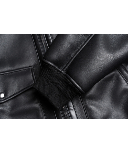 CONNECT KINLOCH（コネクトキンロック）の「A-2 ムートンボンバージャケット [ブラウン]（ムートンコート・メンズ・ブラウン・SMALL/MEDIUM/LARGE）」の4枚目の写真