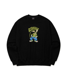 BSRABBIT（ビエスラビット）の「アートキャラクターBSRマンツーマンブラック（スウェット）」