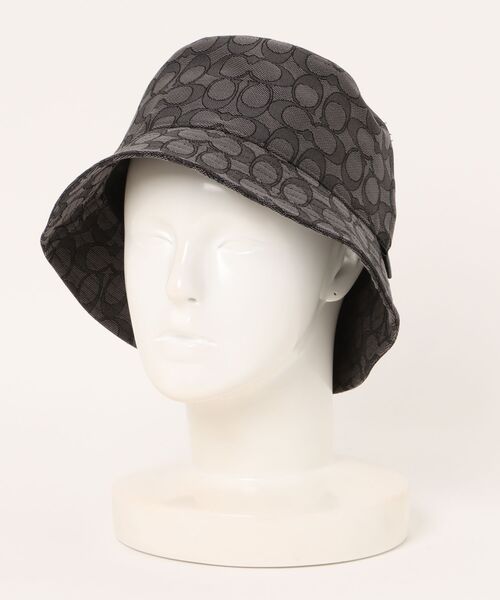 COACH（コーチ）の「シグネチャー ジャカード バケット ハット（ハット・レディース・グレー系その他・(M/L)/XS/S）」の5枚目の写真