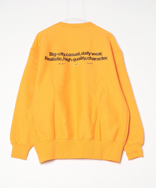 FAT（エフエイティー）の「SIGTHENTIC（スウェット・メンズ・イエロー/ライトグレー/ピンク/グリーン/ブラック・TITCH(M)/FAT(XL)/JUMBO(XXL)/SKINNY(L)）」の6枚目の写真