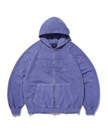 suade（スエード）の「LOOSE SUADE HOOD ZIP UP [PIGMENT PURPLE]（パーカー）」