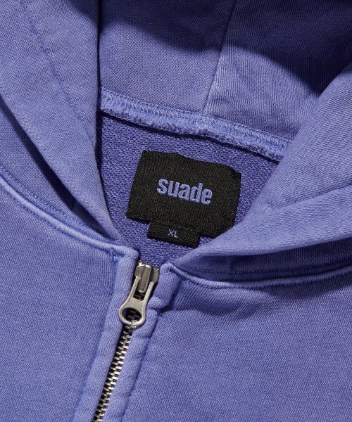 suade（スエード）の「LOOSE SUADE HOOD ZIP UP [PIGMENT PURPLE]（パーカー・レディース・その他・MEDIUM/LARGE/X-LARGE）」の3枚目の写真