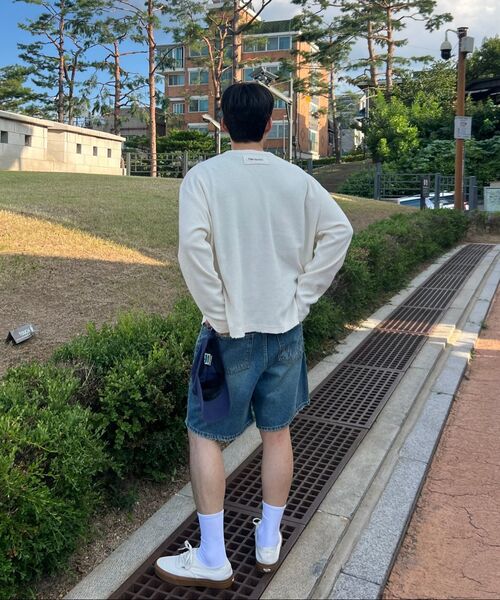 DUSTYWHITE(ダスティーホワイト)の「デストロイドダークブルーデニムショーツ(その他パンツ・メンズ・その他・SMALL/MEDIUM/LARGE)」の5枚目の写真