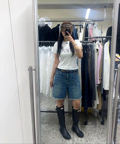 DUSTYWHITE(ダスティーホワイト)の「デストロイドダークブルーデニムショーツ(その他パンツ・メンズ・その他・SMALL/MEDIUM/LARGE)」の6枚目の写真