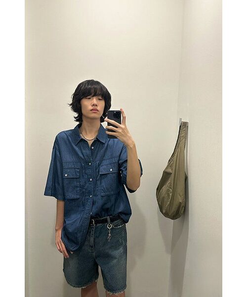 DUSTYWHITE(ダスティーホワイト)の「デストロイドダークブルーデニムショーツ(その他パンツ・メンズ・その他・SMALL/MEDIUM/LARGE)」の7枚目の写真