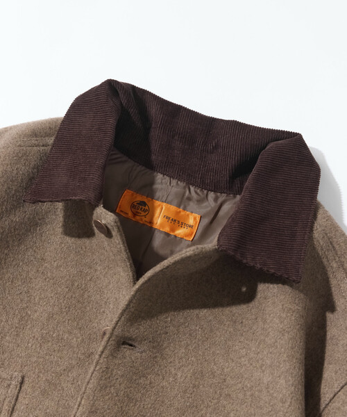 FREAK'S STORE（フリークスストア）の「RED KAP/レッドキャップ 別注 WOOL CHORE COAT/ウールチョアコート（ステンカラーコート・メンズ・ブラック/キャメル/ベージュ/ネイビー・MEDIUM/LARGE）」の10枚目の写真