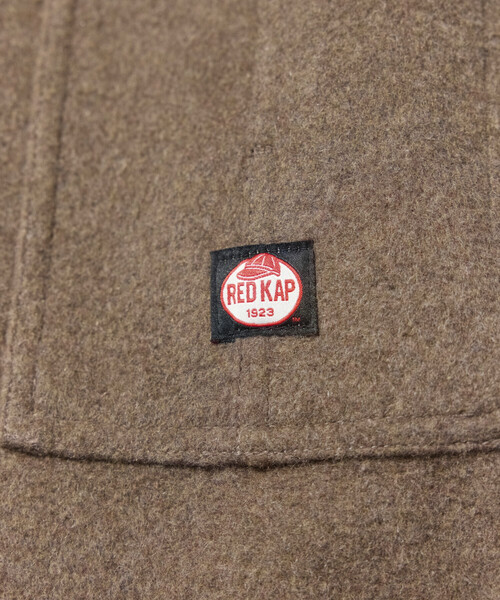 FREAK'S STORE（フリークスストア）の「RED KAP/レッドキャップ 別注 WOOL CHORE COAT/ウールチョアコート（ステンカラーコート・メンズ・ブラック/キャメル/ベージュ/ネイビー・MEDIUM/LARGE）」の13枚目の写真