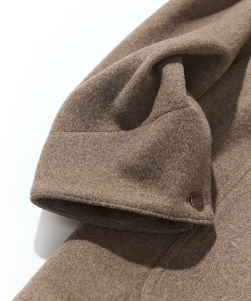 FREAK'S STORE（フリークスストア）の「RED KAP/レッドキャップ 別注 WOOL CHORE COAT/ウールチョアコート（ステンカラーコート・メンズ・ブラック/キャメル/ベージュ/ネイビー・MEDIUM/LARGE）」の15枚目の写真