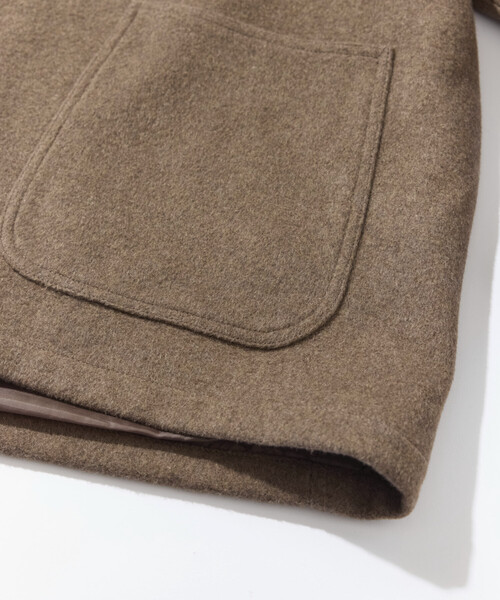 FREAK'S STORE（フリークスストア）の「RED KAP/レッドキャップ 別注 WOOL CHORE COAT/ウールチョアコート（ステンカラーコート・メンズ・ブラック/キャメル/ベージュ/ネイビー・MEDIUM/LARGE）」の16枚目の写真