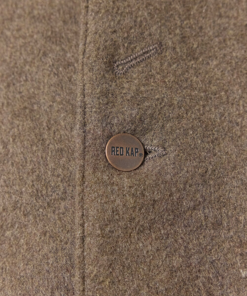 FREAK'S STORE（フリークスストア）の「RED KAP/レッドキャップ 別注 WOOL CHORE COAT/ウールチョアコート（ステンカラーコート・メンズ・ブラック/キャメル/ベージュ/ネイビー・MEDIUM/LARGE）」の18枚目の写真