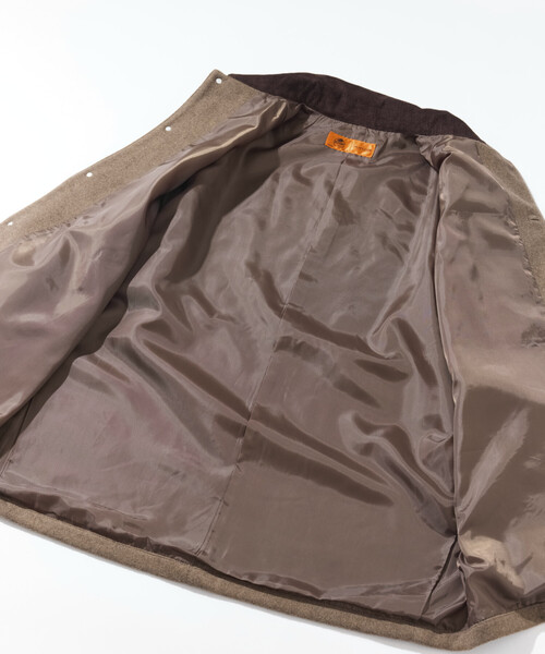 FREAK'S STORE（フリークスストア）の「RED KAP/レッドキャップ 別注 WOOL CHORE COAT/ウールチョアコート（ステンカラーコート・メンズ・ブラック/キャメル/ベージュ/ネイビー・MEDIUM/LARGE）」の19枚目の写真