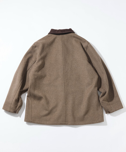 FREAK'S STORE（フリークスストア）の「RED KAP/レッドキャップ 別注 WOOL CHORE COAT/ウールチョアコート（ステンカラーコート・メンズ・ブラック/キャメル/ベージュ/ネイビー・MEDIUM/LARGE）」の20枚目の写真